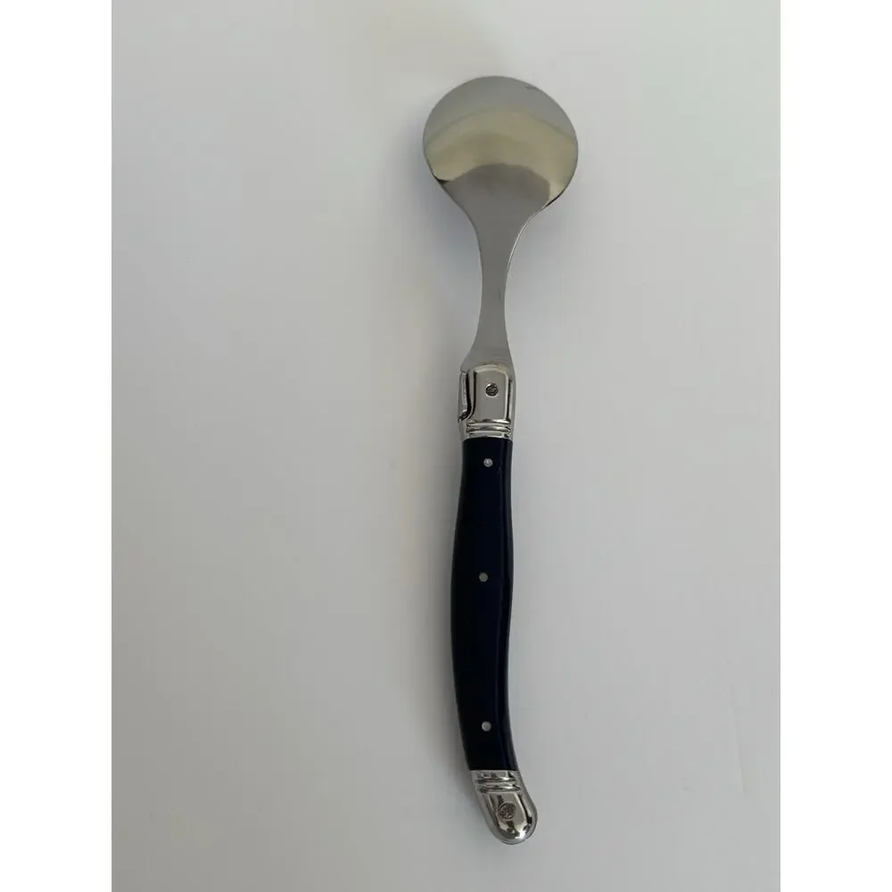 Laguiole Style Navy Blue Stainless Steel Spoon 1pc